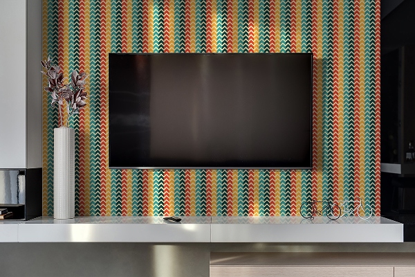 Panel wall covering Retro pattern