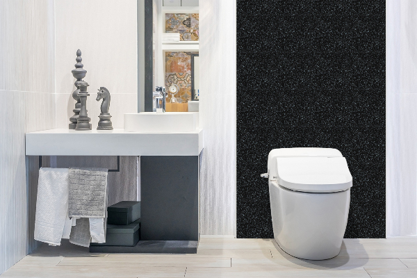Bathroom wall panel Classic black floor