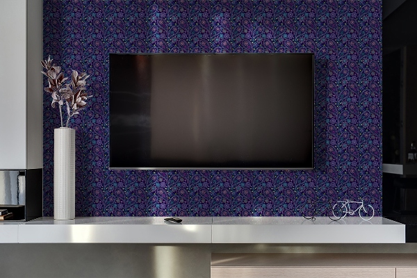 Bathroom wall panel Paisley pattern