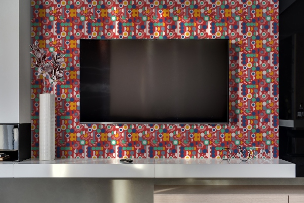 Panel wall covering Geometric vintage pattern