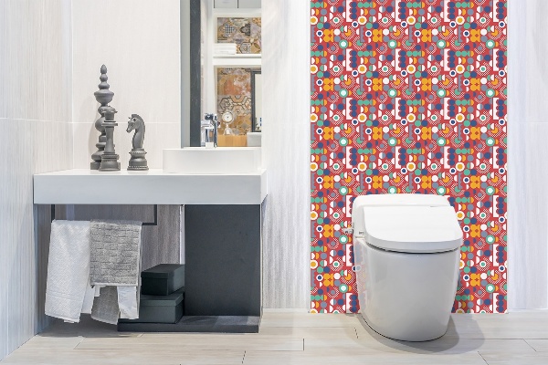 Panel wall covering Geometric vintage pattern