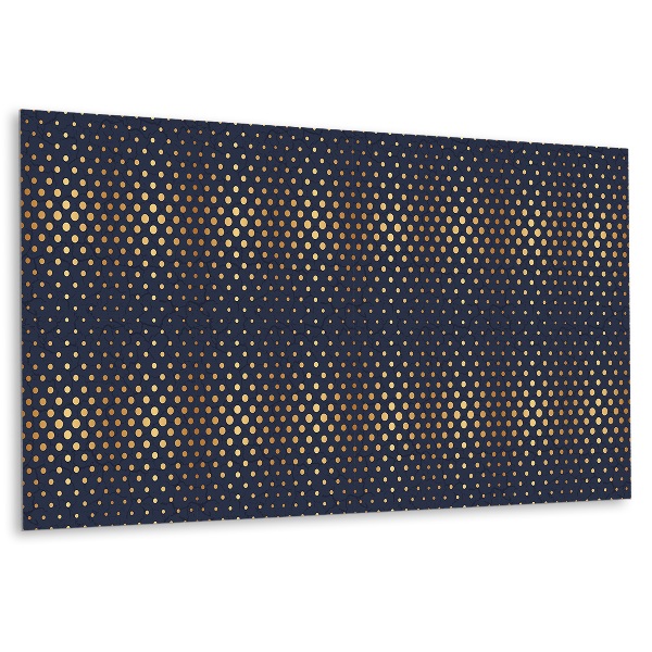 Panel wall covering Golden dots