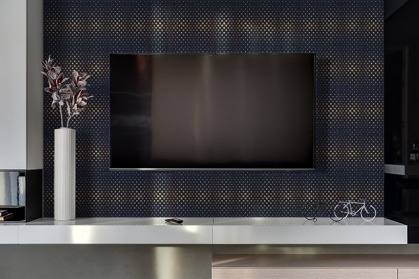 Panel wall covering Golden dots