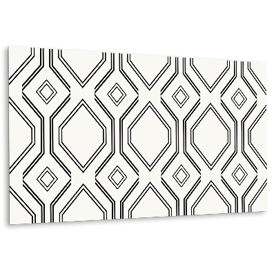 Bathroom wall panel Geometric lines