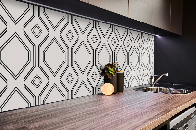 Bathroom wall panel Geometric lines