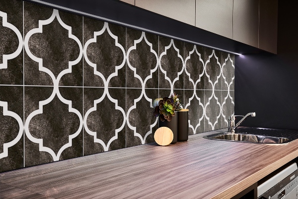 Wall paneling Arabic pattern