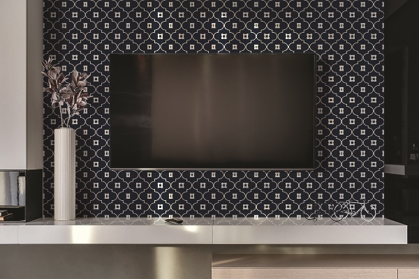 Bathroom wall panel Oriental Arabic pattern