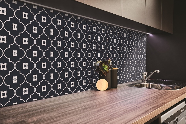 Bathroom wall panel Oriental Arabic pattern