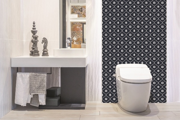 Bathroom wall panel Oriental Arabic pattern