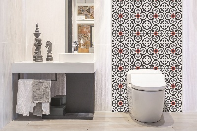 Bathroom wall panel Flowers and royal motifs