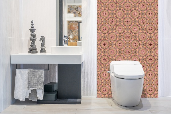 Panel wall covering Arabic ethnic pattern