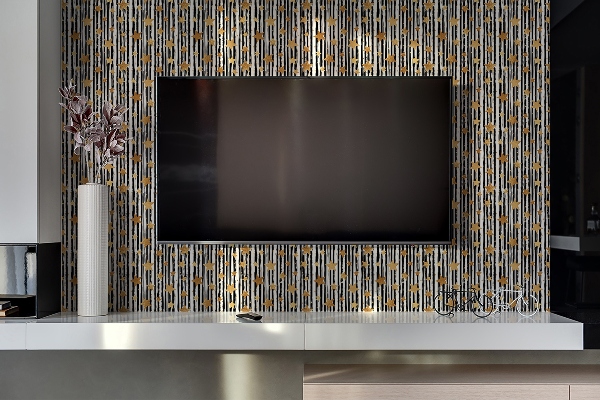 Decorative wall panel Lines and stars