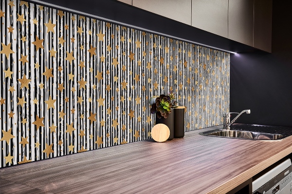 Decorative wall panel Lines and stars