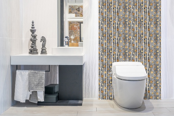 Decorative wall panel Lines and stars