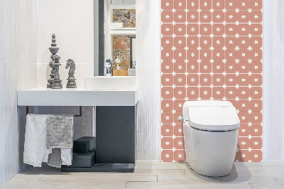 Bathroom wall panel Stars in a square