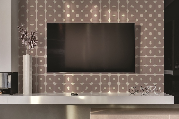 Wall panel Squares and stars
