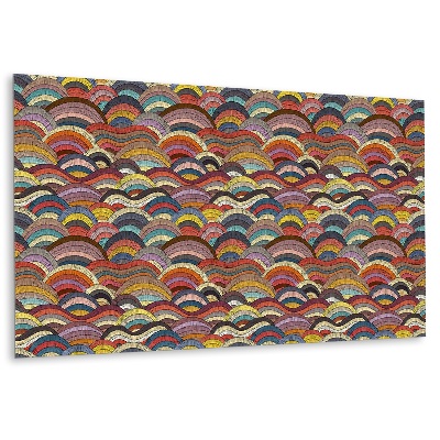 Wall paneling Decorative patchwork waves