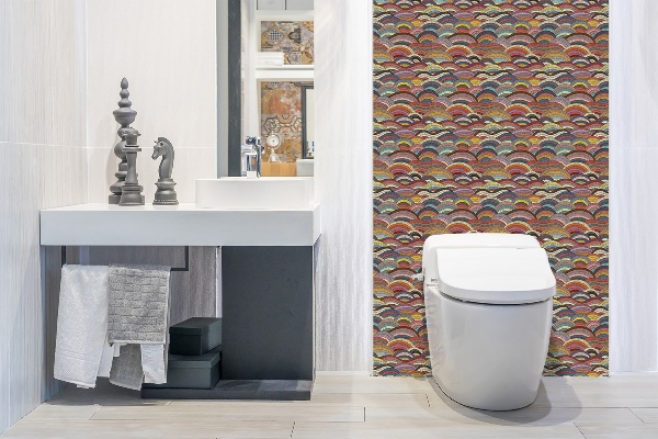 Wall paneling Decorative patchwork waves