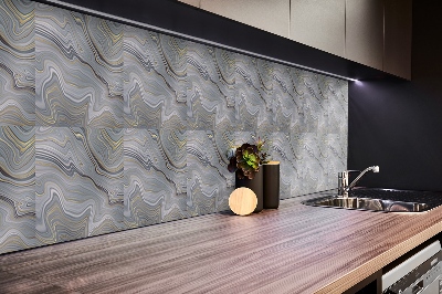 Wall panel Decorative marble waves