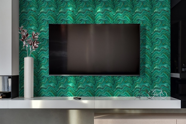 Wall paneling Malachite texture