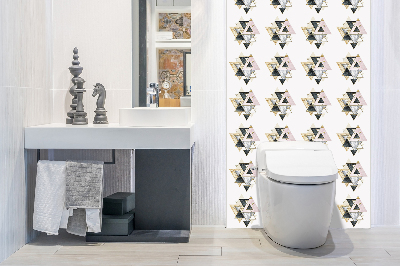 Bathroom wall panel Geometric triangle floor panel