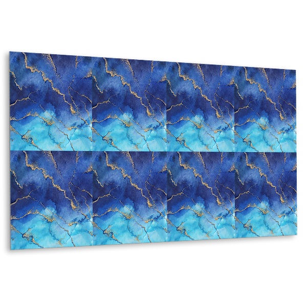 Decorative wall panel Blue marble