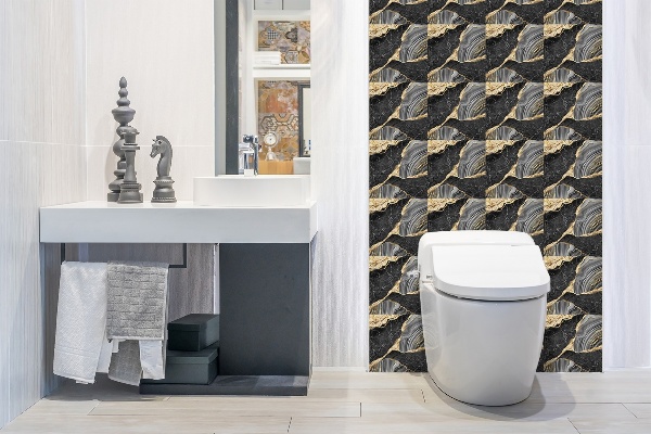 Panel wall covering Marble mosaic