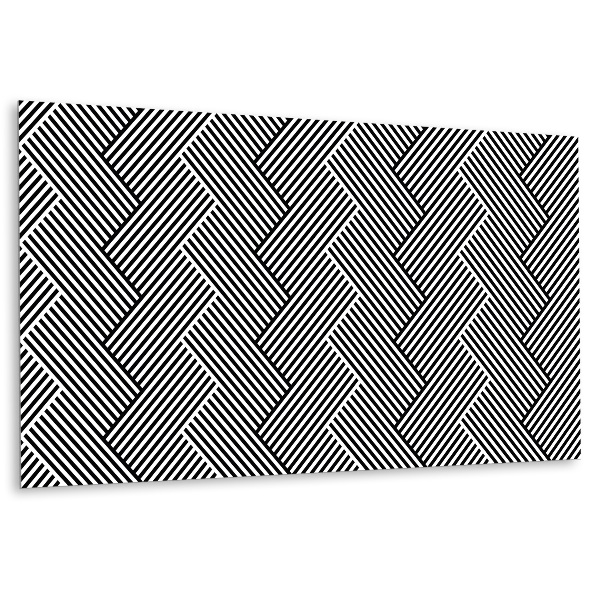 Panel wall covering Geometric lines