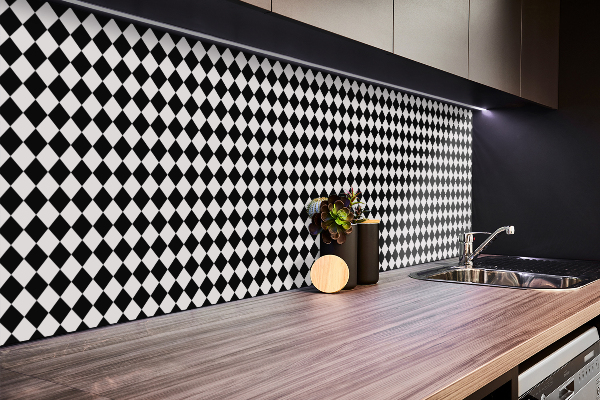 Panel wall covering Oblique chessboard