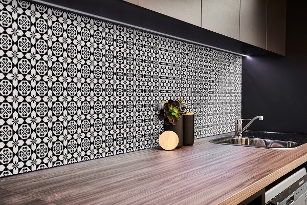 Panel wall covering Spanish pattern