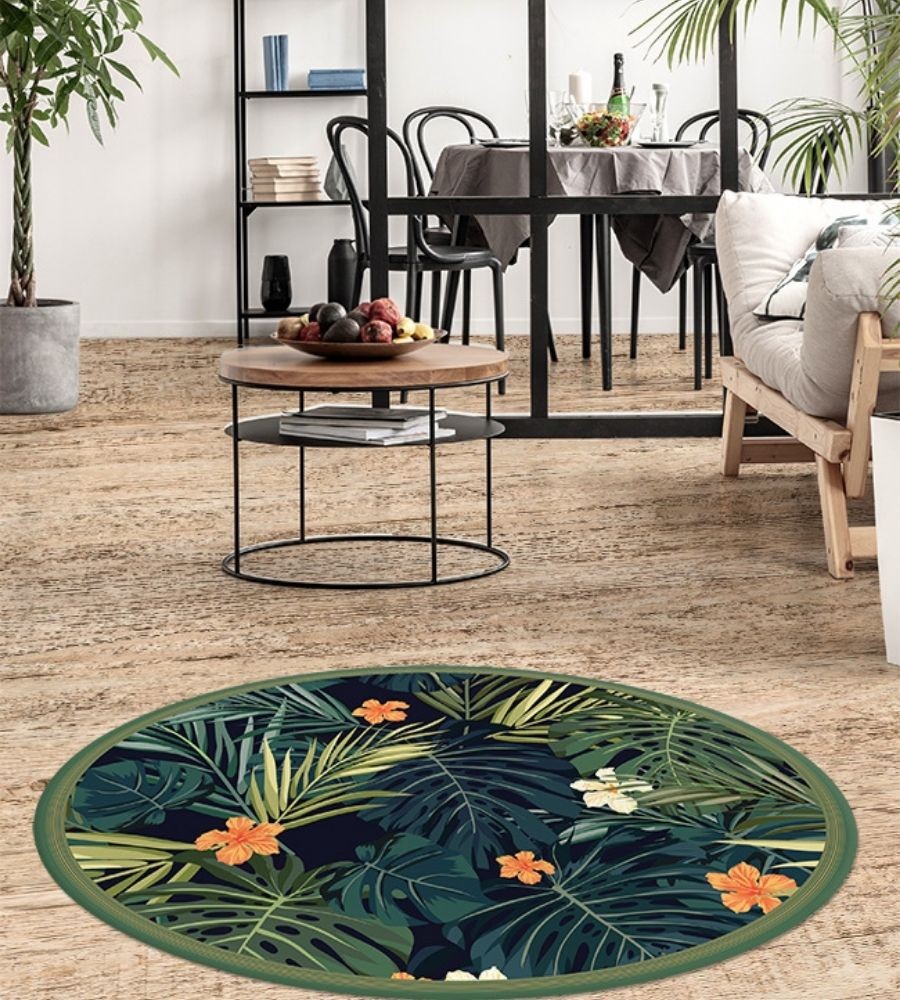 modern round rugs