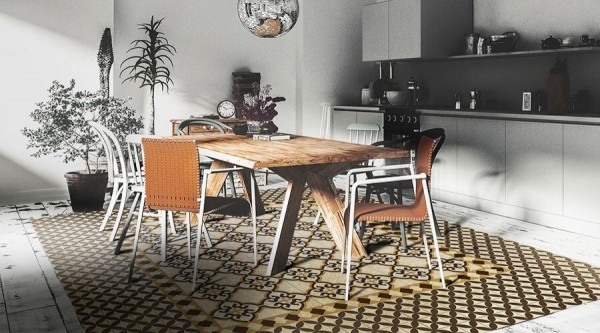 Kitchen rug - a modern decoration in a classic style